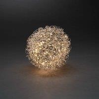 Konstsmide Christmas LED decorative light wire ball, 25cm, 80 LEDs