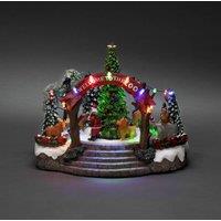 Konstsmide Christmas Christmas Zoo table decoration, LEDs and music