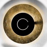 Knikerboker DoppioZero wall lamp gold leaf/black