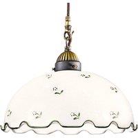 austrolux Nonna flower hanging lamp 30 cm 1-bulb green