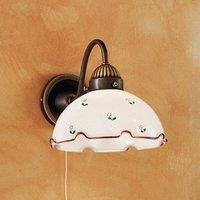 austrolux Rustic wall light Nonna, red and green