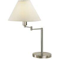 austrolux Hilton table lamp, pivotable, nickel