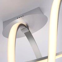 JUST LIGHT. GmbH Maria LED ceiling light, dimmable, aluminium