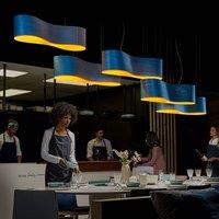 LZF LAMPS LZF New Wave hanging light, blue/yellow
