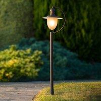 Lucide Aruba path light, rusty brown