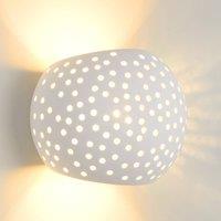 Lucide Gipsy wall light made of plaster