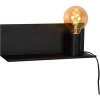 Lucide Practical Sebo wall light in black metal