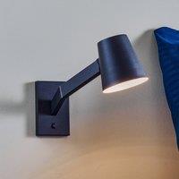 Lucide Black Mizuko wall light in Nordic style