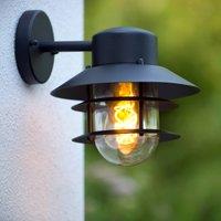 Lucide Zico outdoor wall light, black