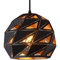 Lucide Malunga pendant light, black-gold