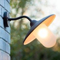 Lucide Aruba outdoor wall light, 30 cm, rusty brown