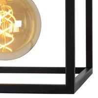 Lucide Ruben pendant light, black, metal, 1-bulb