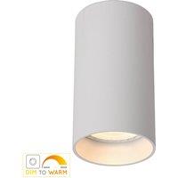 Lucide LED ceiling light Delto dimmable to warm, round, white