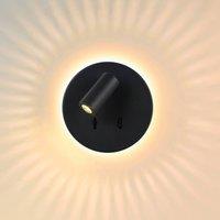 Lucide LED wall light Bentjer 2 light sources black