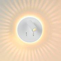 Lucide LED wall light Bentjer 2 light sources white