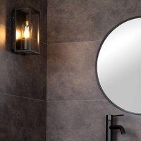 Lucide Carlyn bathroom wall light black
