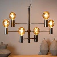 Lucide Leanne hanging light, black, six-bulb