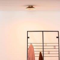 Lucide LED ceiling light Foskal brass, 21.5 cm