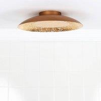 Lucide LED ceiling light Foskal brass, 34.5 cm