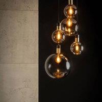 Lucide Julius pendant light, 5-bulb, smoky grey
