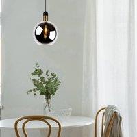 Lucide Julius hanging light, 1-bulb, smoke grey, 28 cm