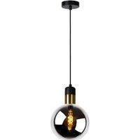 Lucide Julius hanging light, 1-bulb, smoke grey, 20 cm
