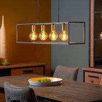 Lucide Ruben pendant light with frame, 4-bulb