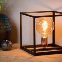Lucide Arthur table lamp with metal frame, black