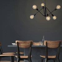 Lucide Lester pendant light, 6-bulb, adjustable
