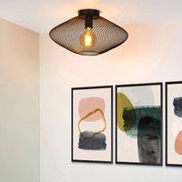 Lucide Mesh ceiling light, trapezoidal, black