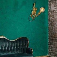 Lucide Extravaganza Chimp pendant light, gold matt/black