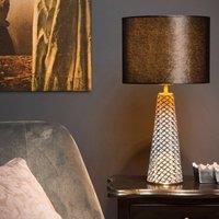 Lucide Extravaganza Velvet table lamp, black