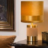 Lucide Extravaganza Frizzle table lamp, yellow/gold