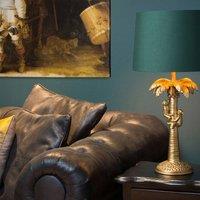 Lucide Extravaganza Coconut table lamp, green/gold