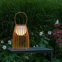 Lucide LED table lamp Fjara, brown