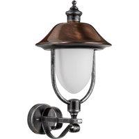 LCD Outdoor wall light Peggy w. copper shade, free-standing