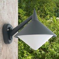 LCD Seawater resistant outdoor wall light Liara, graphite
