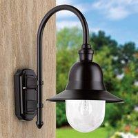 LCD Nios outdoor wall light in black
