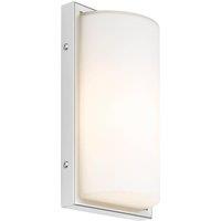 LCD Outdoor wall light 040 with sensor, white