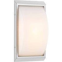 LCD Outdoor wall lamp 052, stainless steel, glass, motion detector