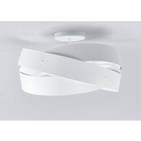 Domiluce Tornado - beautifully shaped ceiling lamp in white