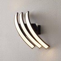 Domiluce LED wall light Largo 3-bulb black