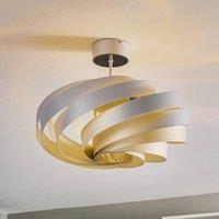 Domiluce Vento ceiling light, aluminium-coloured, 50 cm, metal