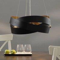 Domiluce Tornado hanging light 50 cm black, 3-bulb