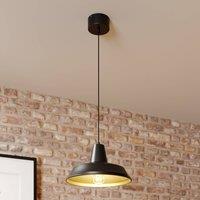 Luminex Class pendant light, black/gold