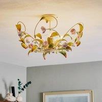 Luminex Rose ceiling light as chandelier, 5-bulb