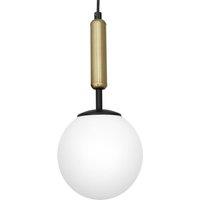 Luminex Nalo hanging light, 1-bulb, black/brass