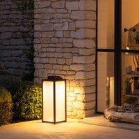 Les Jardins Tradition LED solar lantern, corten, height 65 cm