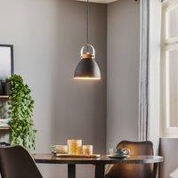 Lamkur Bergen pendant light, 1-bulb, graphite
