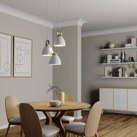 Lamkur Bergen pendant light, 3-bulb, round, white